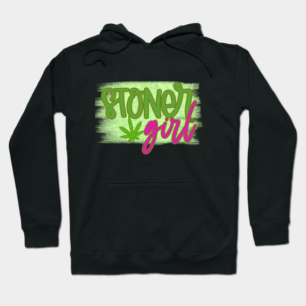 Stoner Girl. Hoodie by piksimp